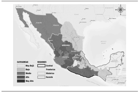 Grado intensidad migratoria 2020